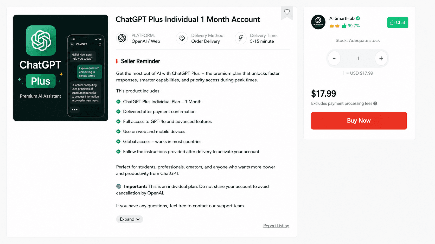 ChatGPT visual